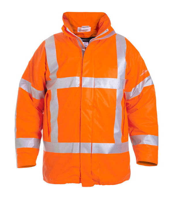 Hyd Fr Ast Multi Hydrowear Norfolk Multi Fire Hi Vis Retardant Anti Static Waterproof Lined Parka Jacket Hyd066850 - Orange - Customisable Jacket