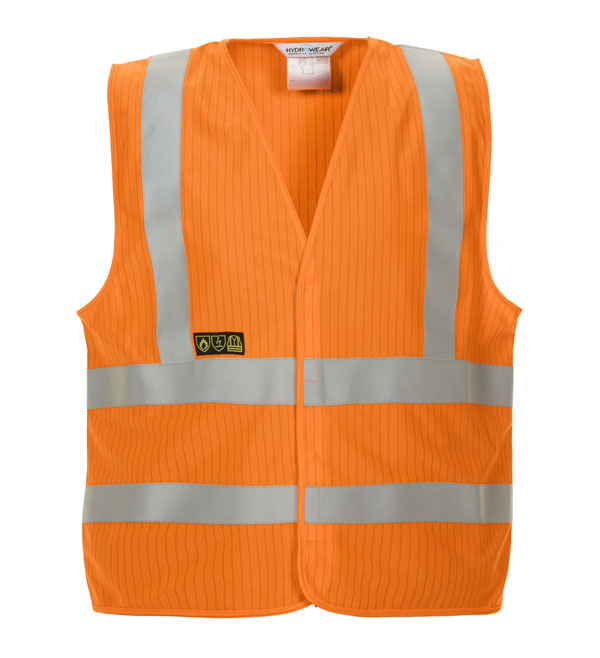 Hyd Milti Bodywear Hydrowear Mably Hi Vis Flame Retardant Vest - HYD0672800 - Orange - Customisable Hi-Vis Vest
