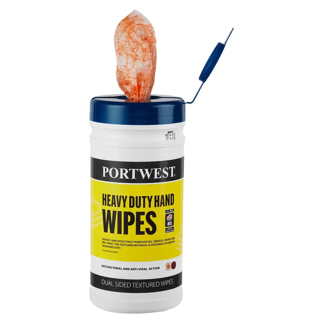 Heavy Duty Hand Wipes (80 Wipes) Iw30 - Orange - Customisable Industrial Wipes