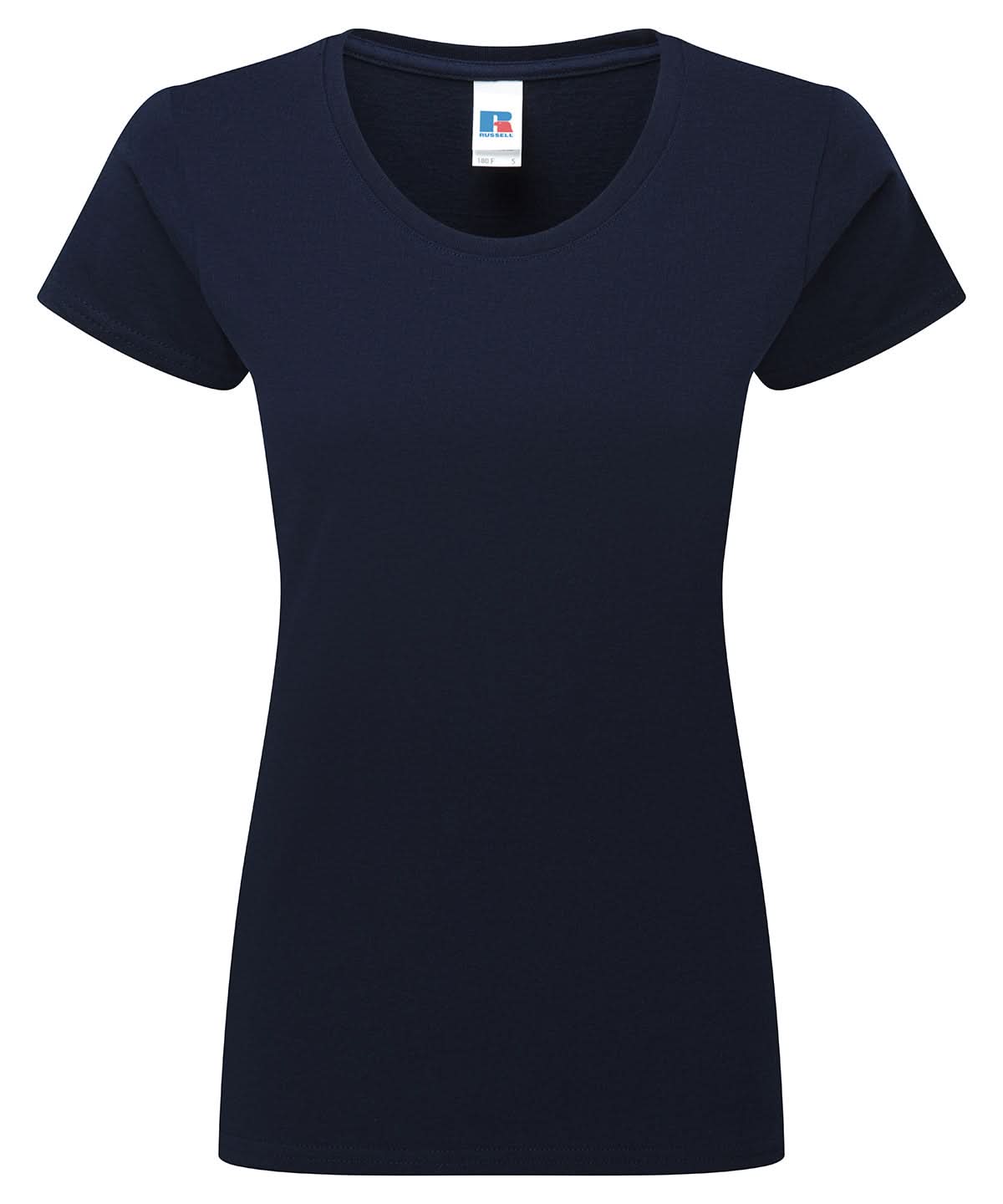 Russell Short Sleeve Europe Womens authentic classic t shirt J180F - French Navy - Customisable T-Shirt