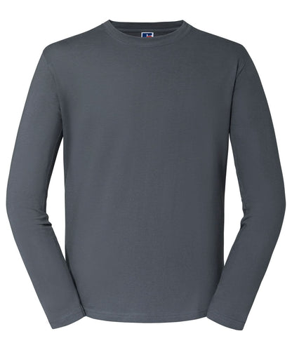 Russell Short Sleeve Europe Classic long sleeve T J180L - Convoy Grey - Customisable T-Shirt