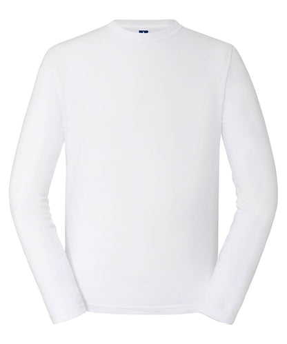 Russell Short Sleeve Europe Classic long sleeve T J180L - White - Customisable T-Shirt