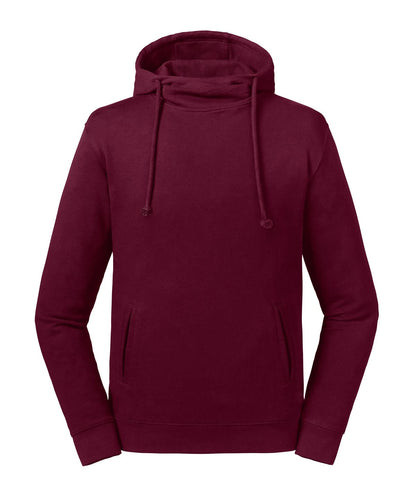 Russell Europe Pure organic high collar hooded sweatshirt J209M - Burgundy L - Customisable Sweatshirts
