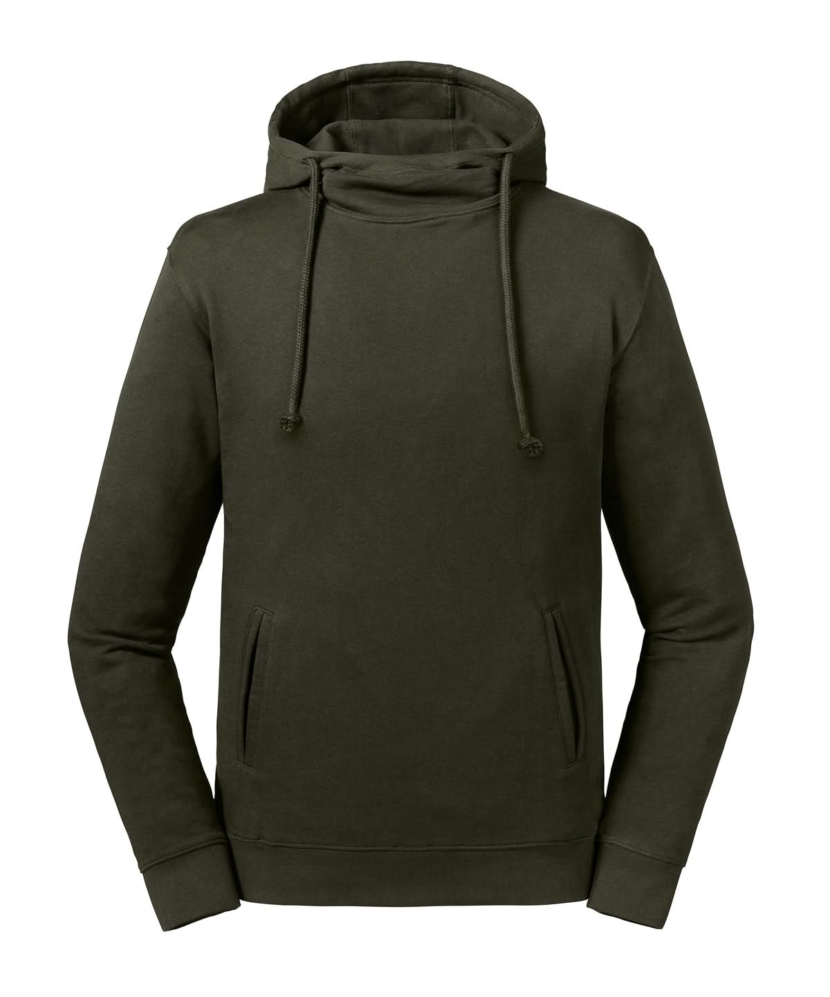 Russell Europe Pure organic high collar hooded sweatshirt J209M - Dark Olive L - Customisable Sweatshirts