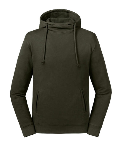 Russell Europe Pure organic high collar hooded sweatshirt J209M - Dark Olive L - Customisable Sweatshirts