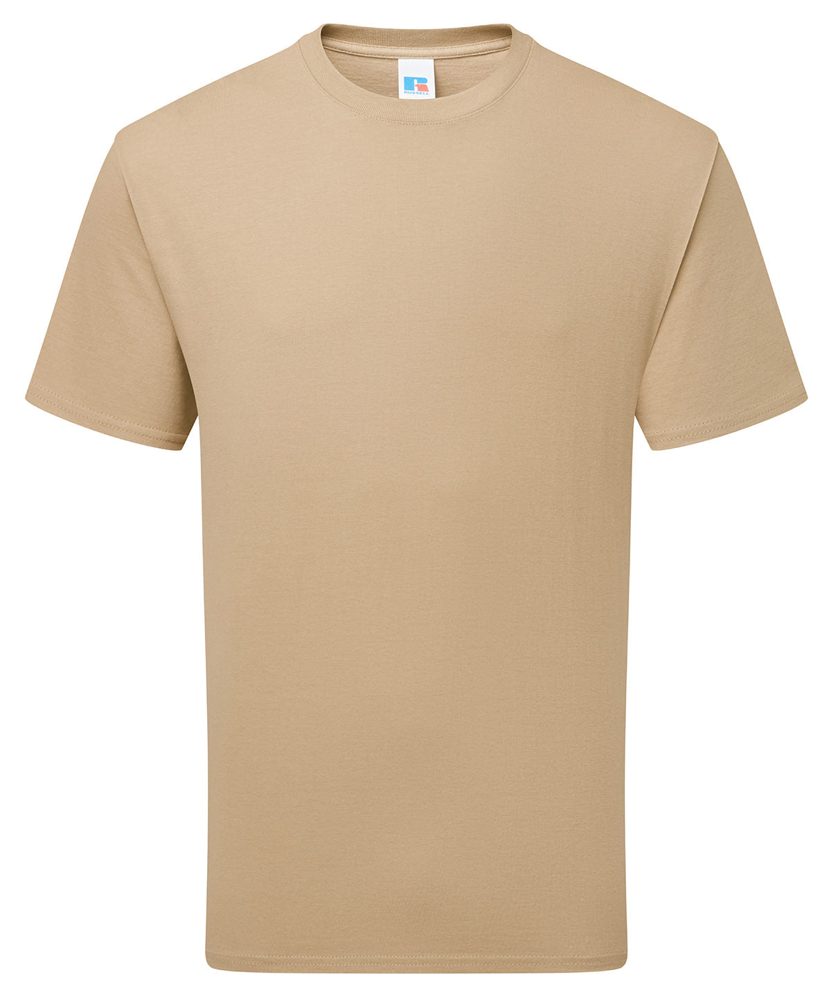 Russell Short Sleeve Europe Classic heavyweight ringspun t shirt - 215M - Tan - Customisable T-Shirt