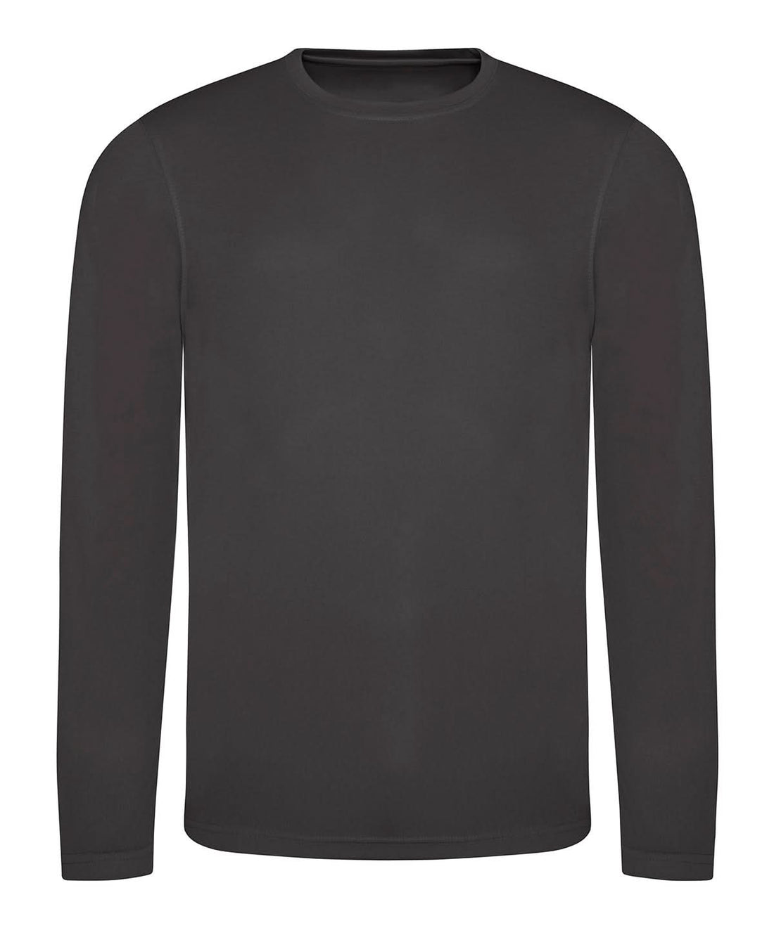 AWDis Just Cool Long sleeve cool T JC002 - Charcoal - Customisable T-Shirt
