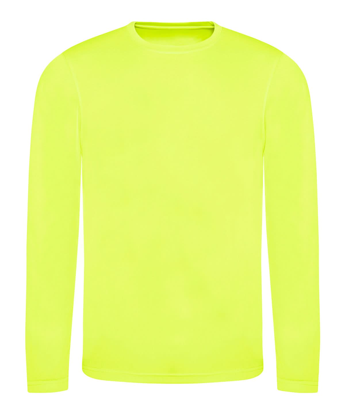 AWDis Just Cool Long sleeve cool T JC002 - Electric Yellow - Customisable T-Shirt