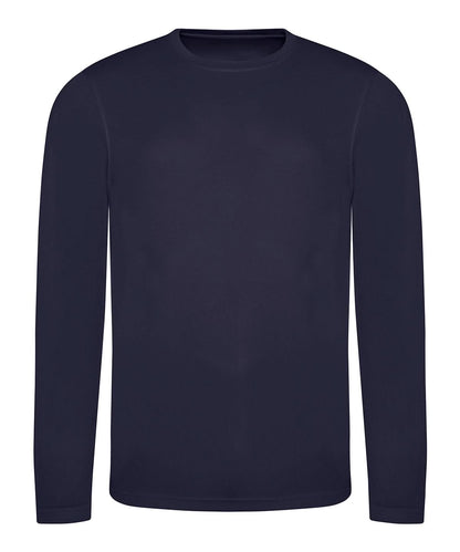 AWDis Just Cool Long sleeve cool T JC002 - French Navy - Customisable T-Shirt