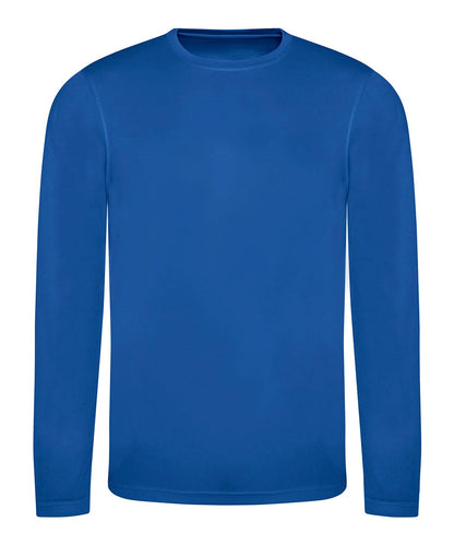 AWDis Just Cool Long sleeve cool T JC002 - Royal Blue - Customisable T-Shirt