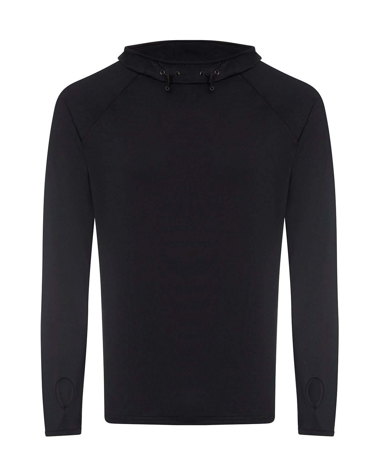 AWDis Just Cool Cool cowl neck top JC037 - Jet Black - Customisable Sports Overtops