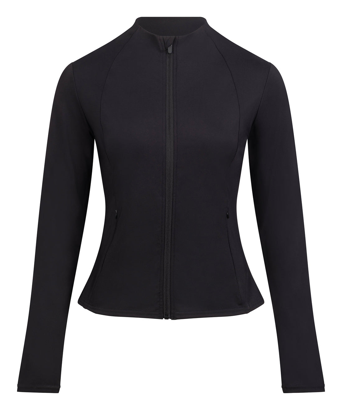 Women’s recycled tech-zip jacket - JC219 - Jet Black - Customisable Jackets