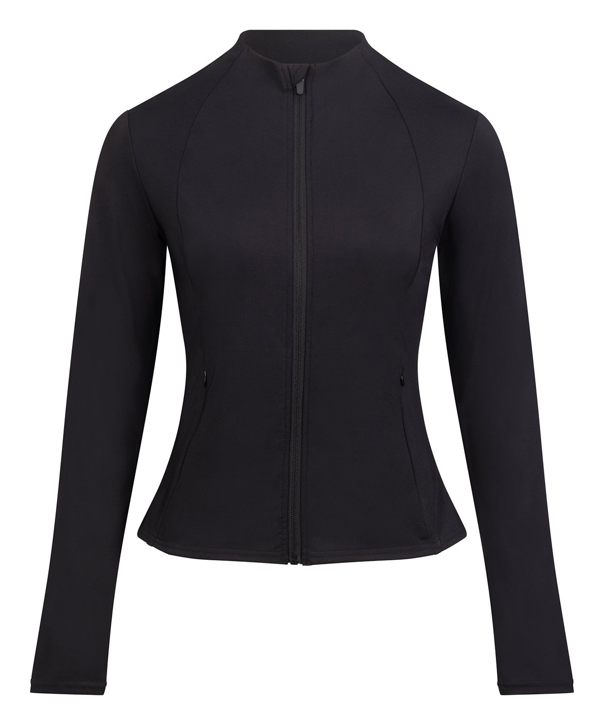 Women’s recycled tech-zip jacket - JC219 - Jet Black - Customisable Jackets