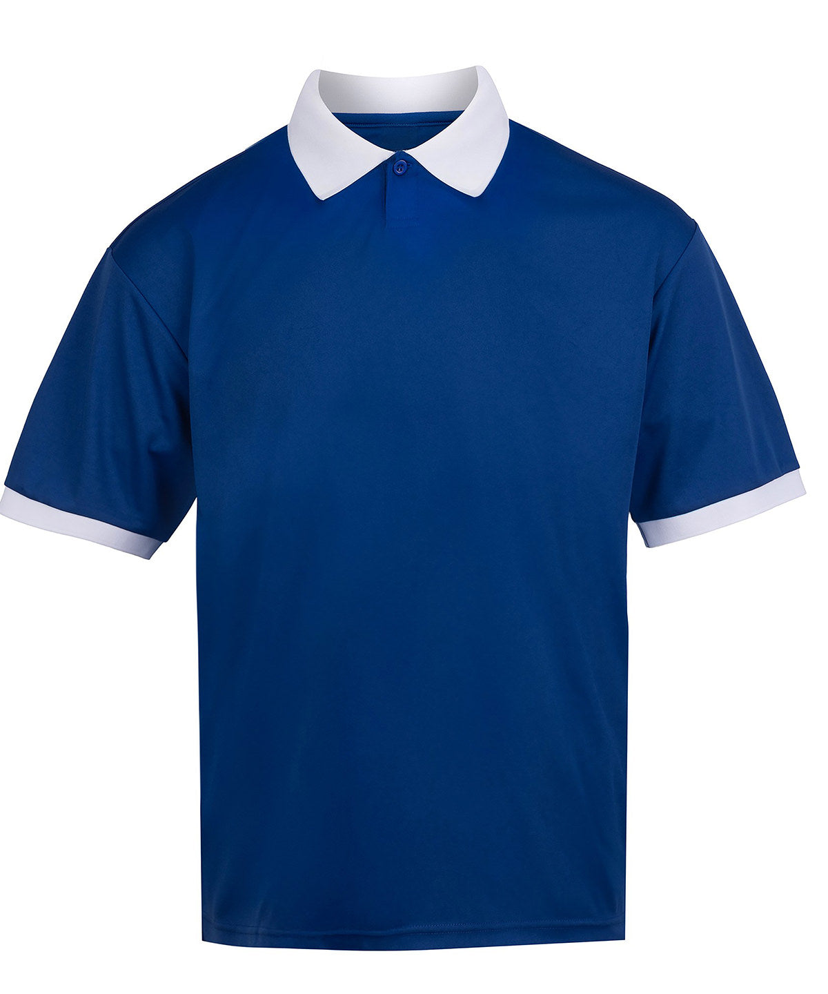 Retro sports jersey - JC442 - Dark Royal White - Customisable Sports Overtops