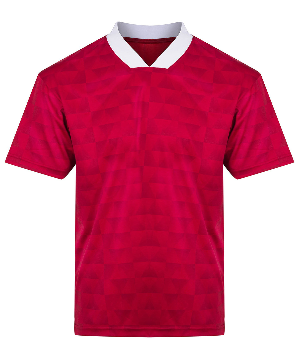 Retro sports jersey - JC442 - Red White - Customisable Sports Overtops
