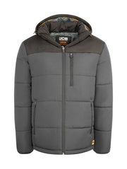Jcb Workwear Unisex Padded Jacket Jcb006 - Grey Black - Customisable Jackets