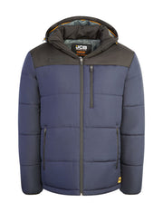Jcb Workwear Unisex Padded Jacket Jcb006 - Navy Black - Customisable Jackets