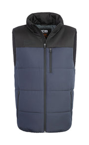 Jcb Workwear Unisex Padded Gilet Jcb007 - Navy Black - Customisable Bodywarmers
