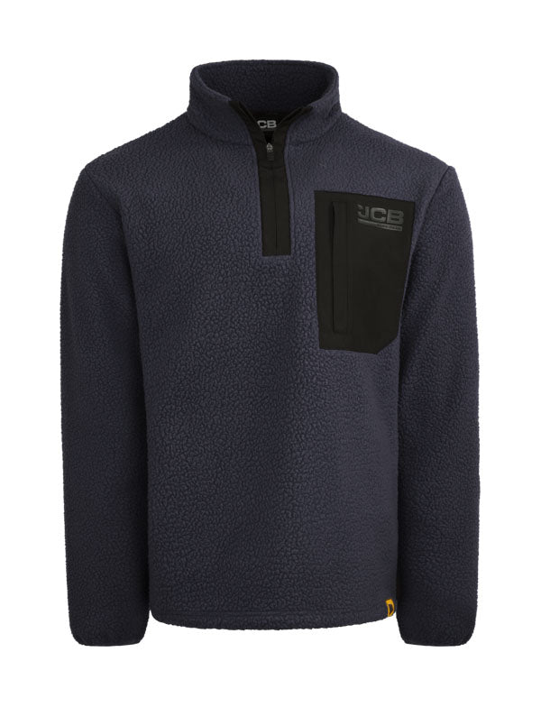 Jcb Workwear Unisex Borg Fleece Jcb013 - Navy Blue - Customisable Fleeces