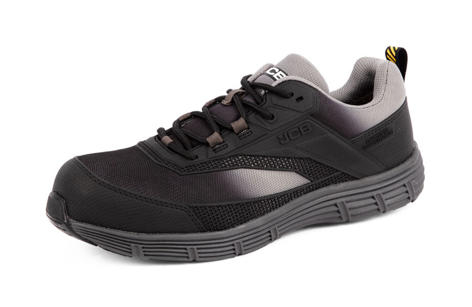 JCB Cagelow Safety Trainer - Grey Black - Customisable Safety Trainers