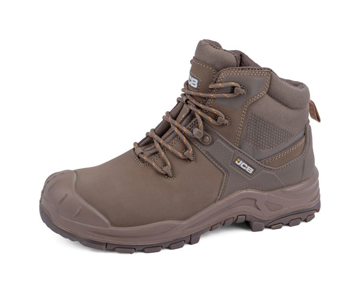 JCB Backhoe Safety Boot - Stone - Customisable Safety Boots