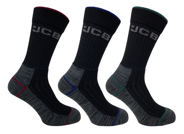 Jcb Workwear Work Tough Socks Jcbx000190 - Black 45967 - Customisable Socks