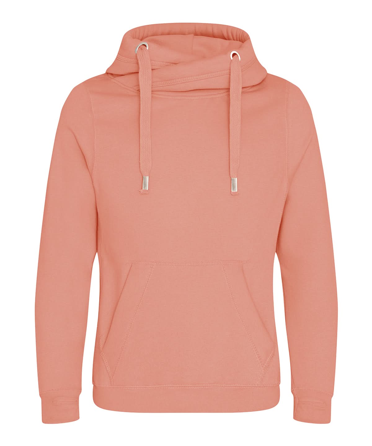 AWDis Just Hoods Cross neck hoodie JH021 - Dusty Pink - Customisable Hoodies