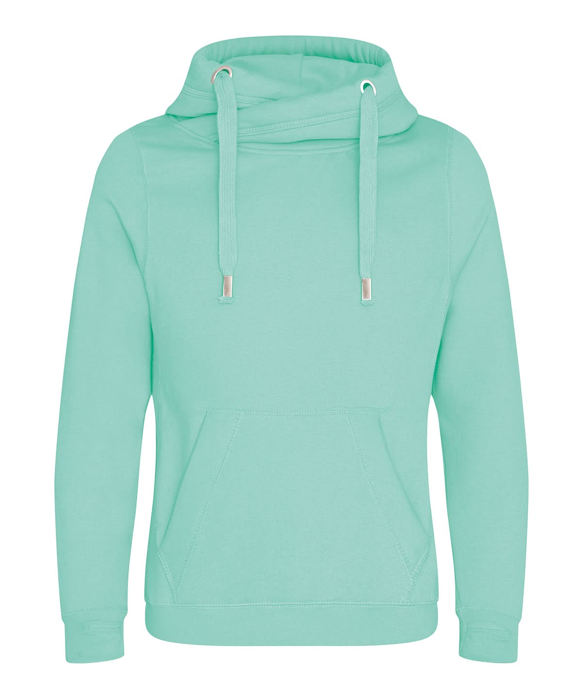 AWDis Just Hoods Cross neck hoodie JH021 - Peppermint - Customisable Hoodies