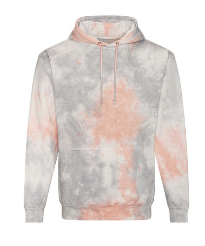 AWDis Just Hoods Tie dye hoodie JH022 - Grey Pink Marble - Customisable Hoodies