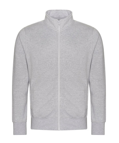 AWDis Just Hoods Campus full zip sweatshirt JH147 - Heather Grey - Customisable Sweatshirts
