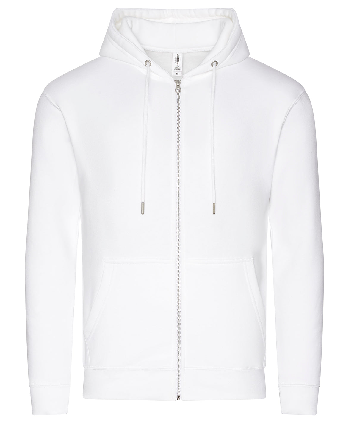 Organic zoodie - JH250 - Arctic White - Customisable Hoodies