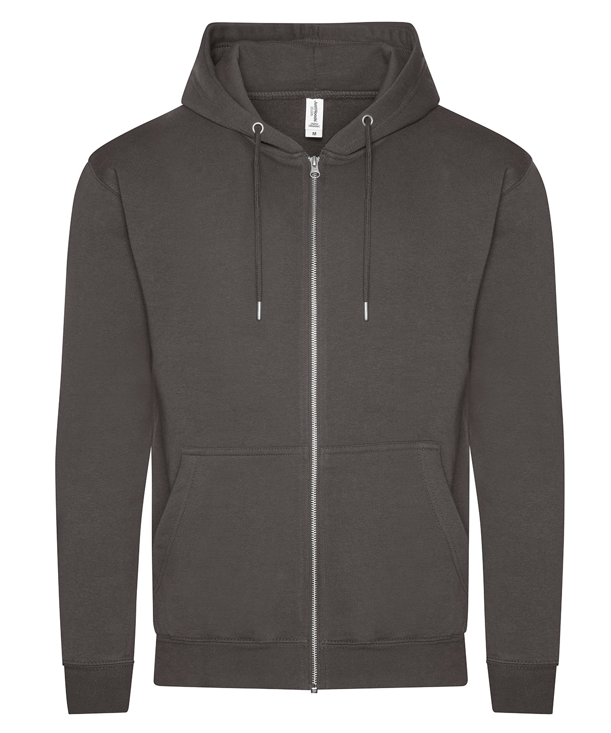 Organic zoodie - JH250 - Charcoal - Customisable Hoodies