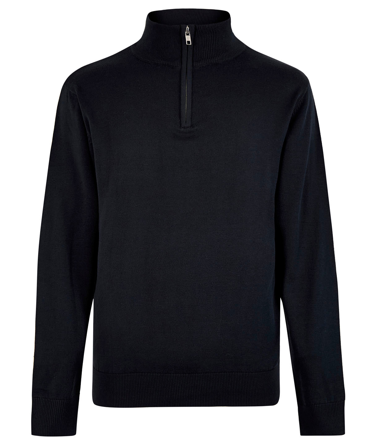 Regular fit Arundel 1/4-zip sweater - KK254 - Navy - Customisable Knitted Jumpers