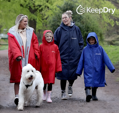 KeepDry All Weather Dry Robe Adults - - Customisable Jacket
