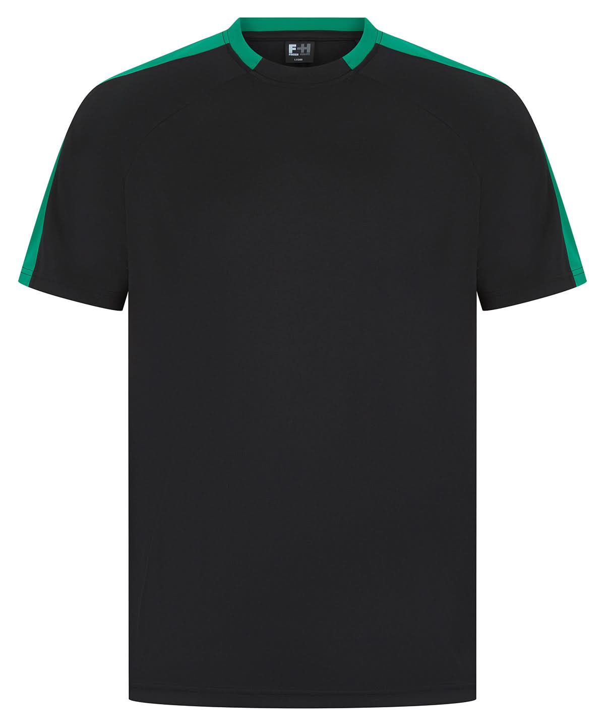 Finden &amp; Hales Finden Hales Unisex team t shirt LV290 - Black Emerald - Customisable T-Shirt