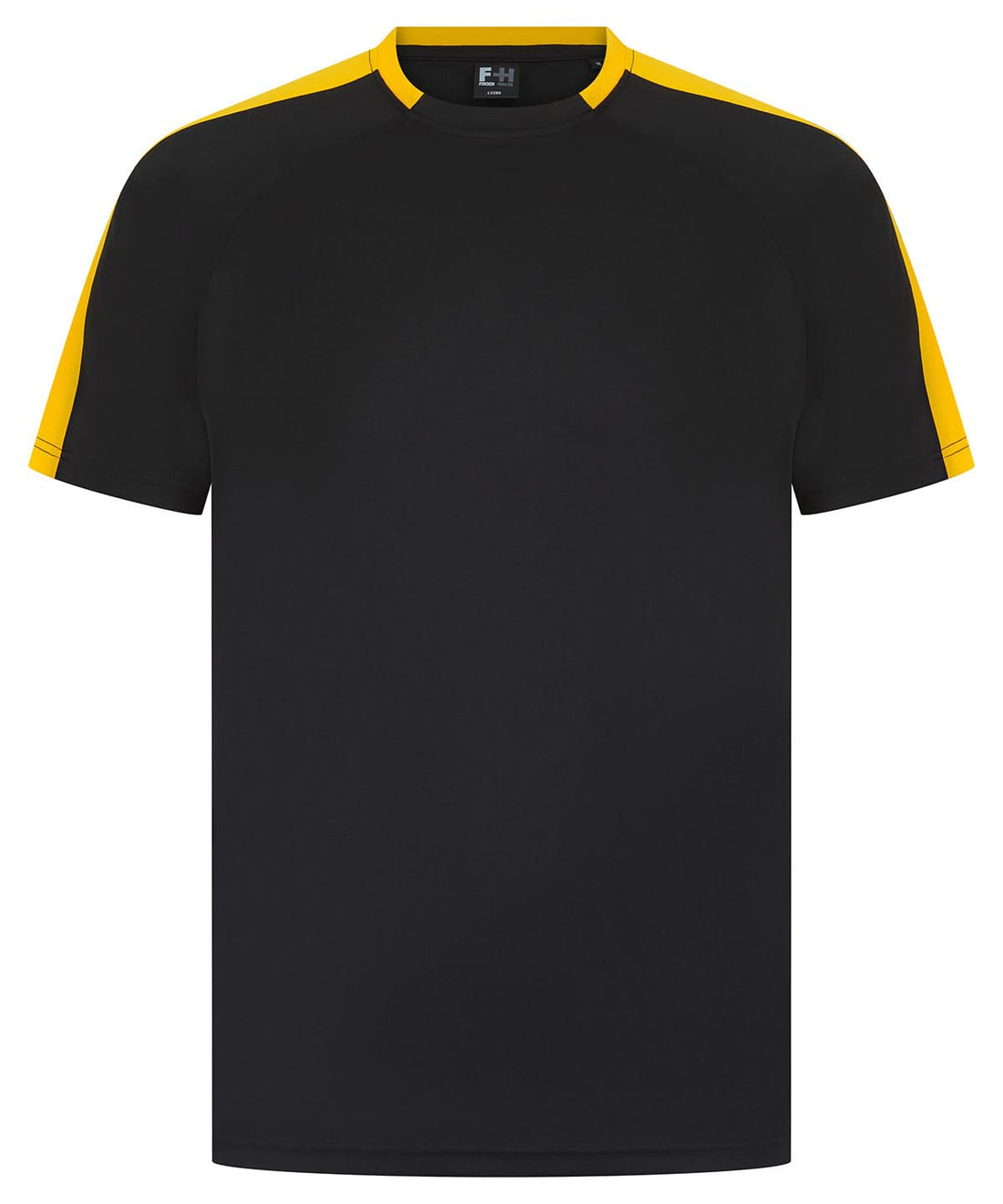 Finden &amp; Hales Finden Hales Unisex team t shirt LV290 - Black Gold - Customisable T-Shirt