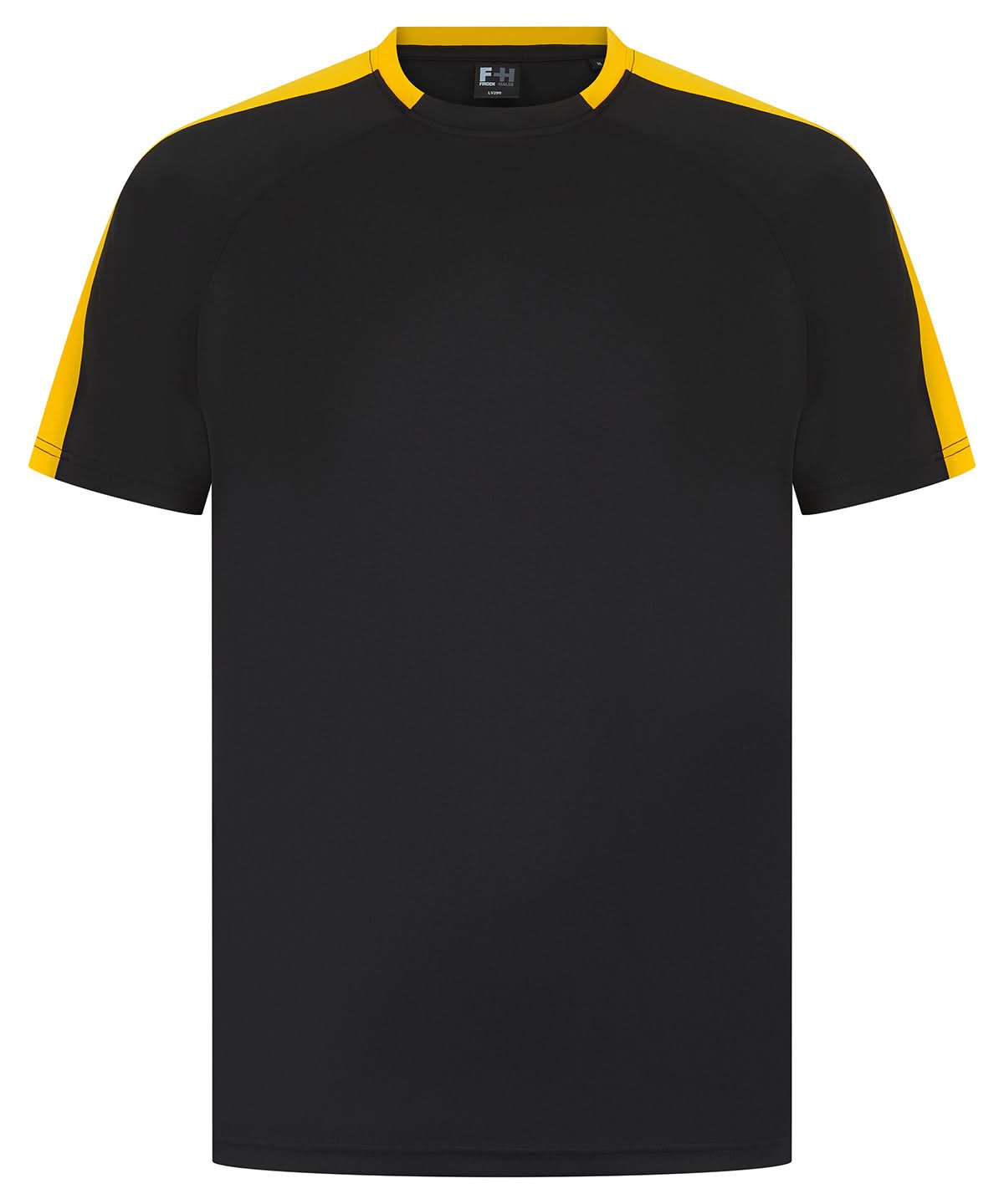 Finden &amp; Hales Finden Hales Unisex team t shirt LV290 - Black Gold - Customisable T-Shirt