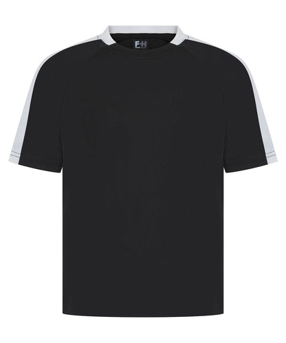 Finden &amp; Hales Finden Hales Kids team t shirt LV292 - Black White - Customisable T-Shirt