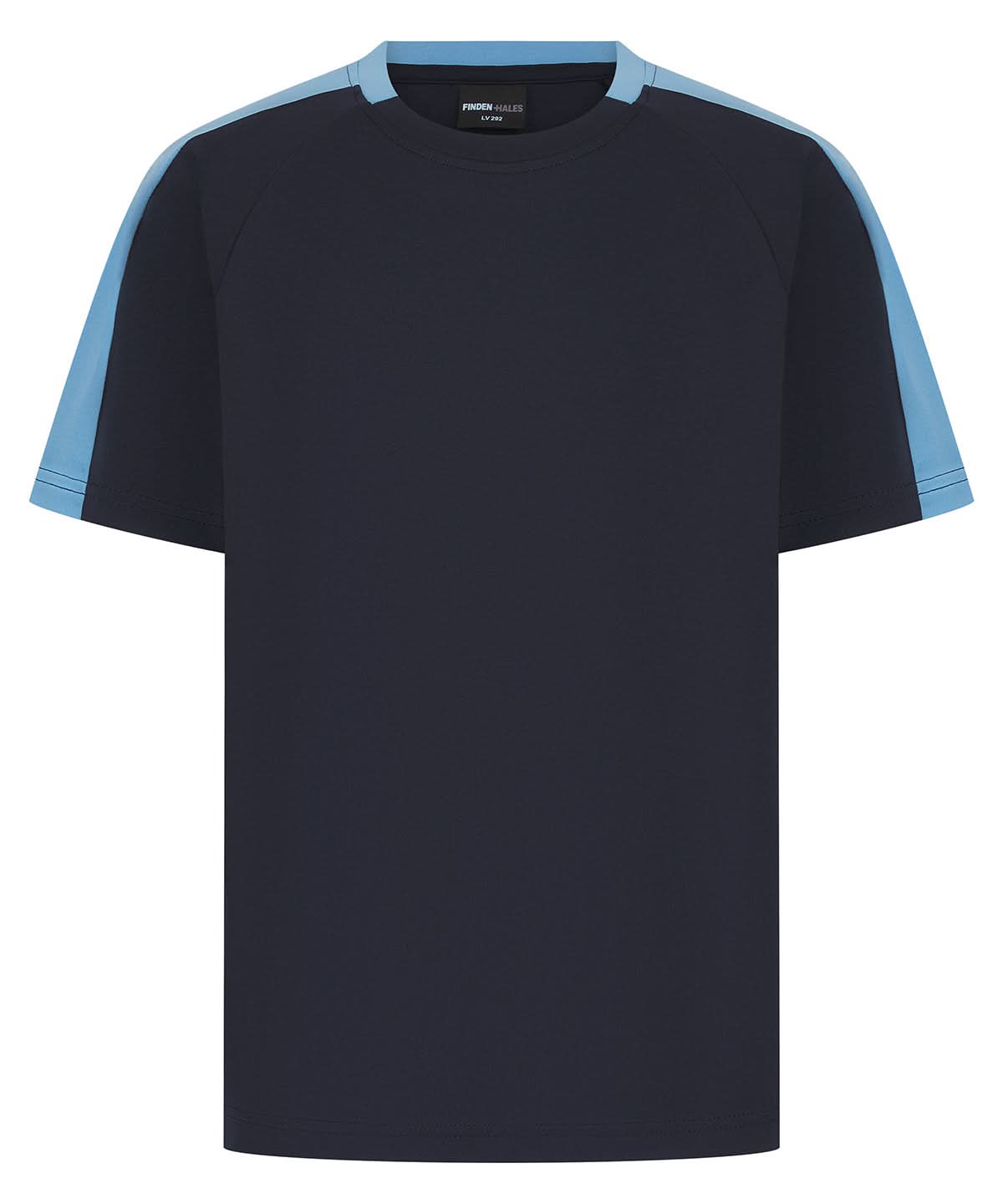 Finden &amp; Hales Finden Hales Kids team t shirt LV292 - Navy Sky - Customisable T-Shirt