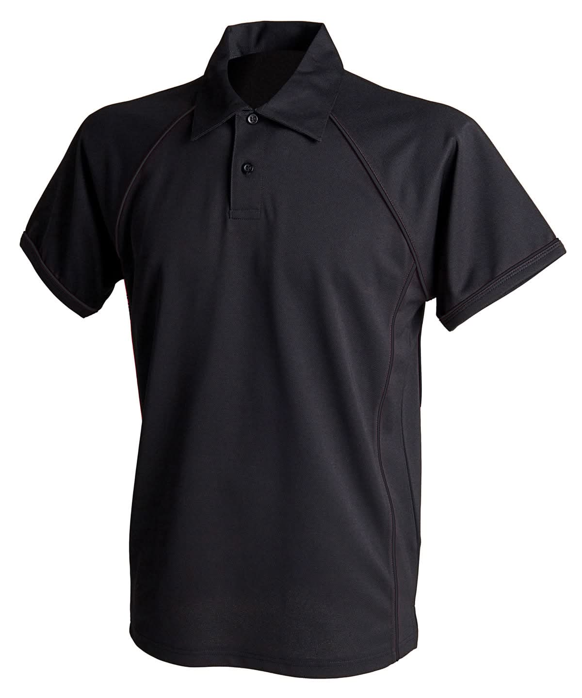 Finden &amp; Hales Finden Hales Piped performance polo LV370 - Black Black - Customisable Polos