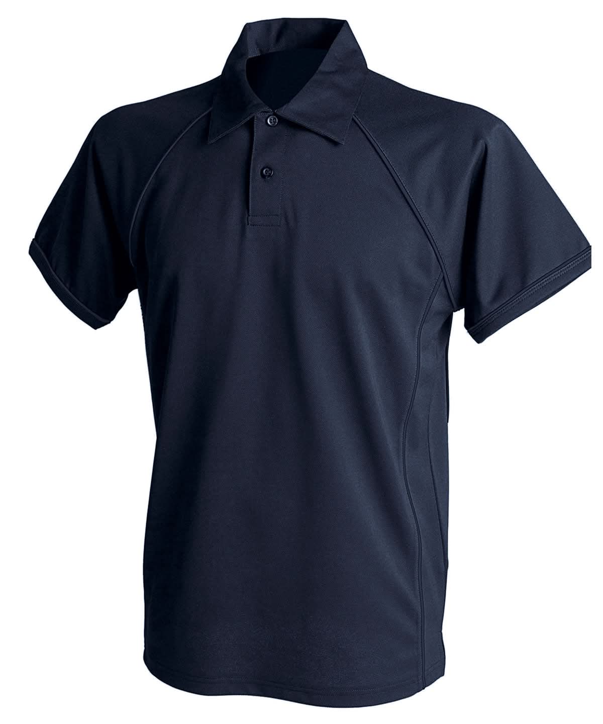 Finden &amp; Hales Finden Hales Piped performance polo LV370 - Navy Navy - Customisable Polos