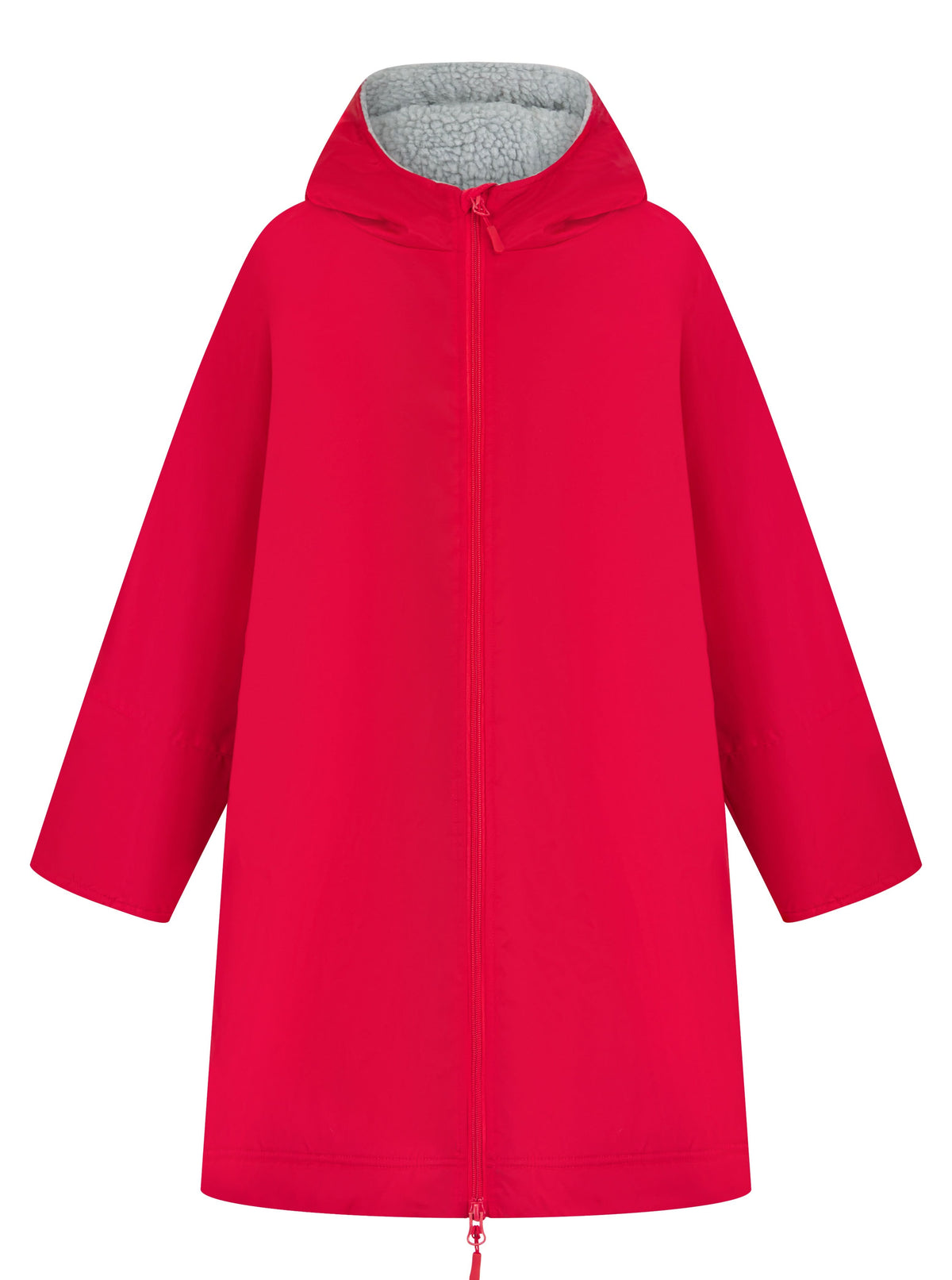 Kids All Weather Dry Robe - Red - Customisable Jacket