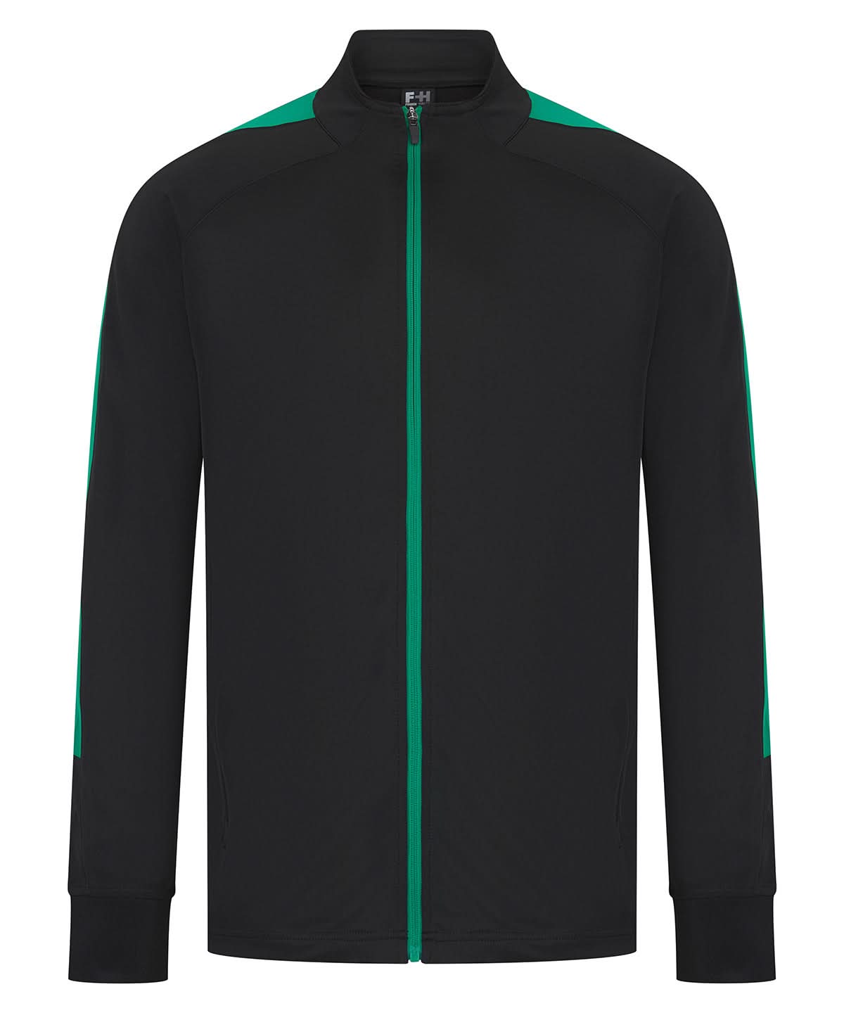 Finden &amp; Hales Finden Hales Knitted tracksuit top Blackemerald LV871 - Blackemerald - Customisable Trackwear