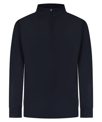 Finden &amp; Hales Adults o Zip Tracksuit Top LV874 - Navy - Customisable Trackwear