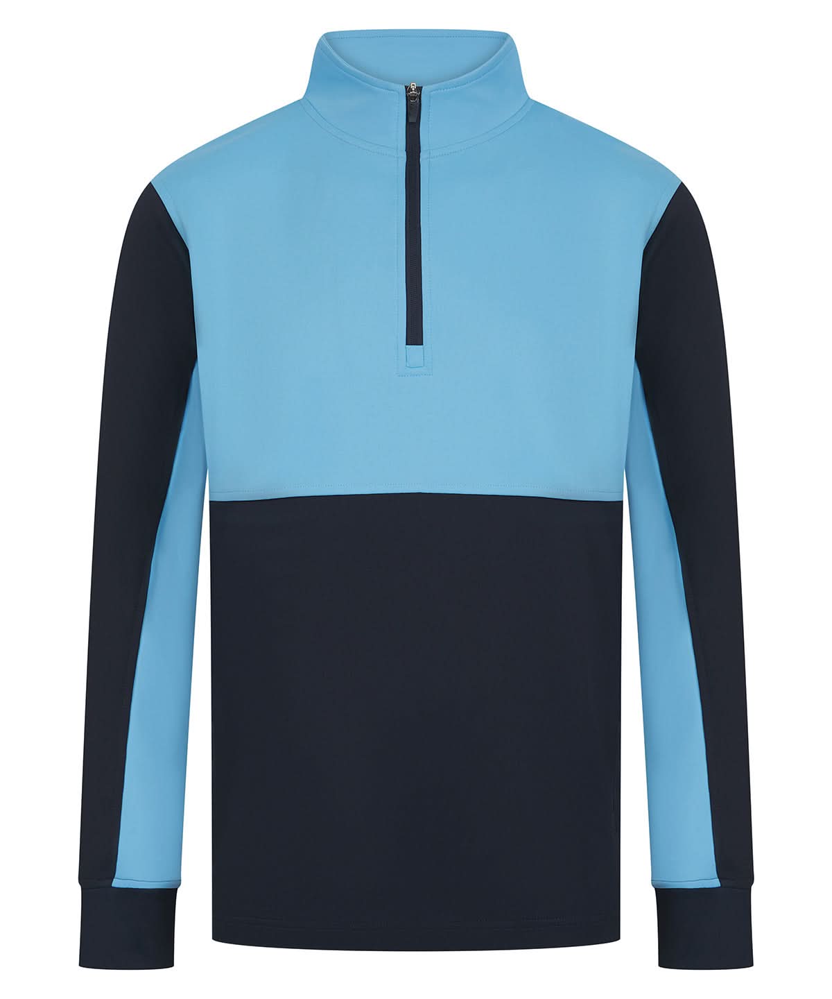 Finden &amp; Hales Adults o Zip Tracksuit Top LV874 - Navy Sky - Customisable Trackwear