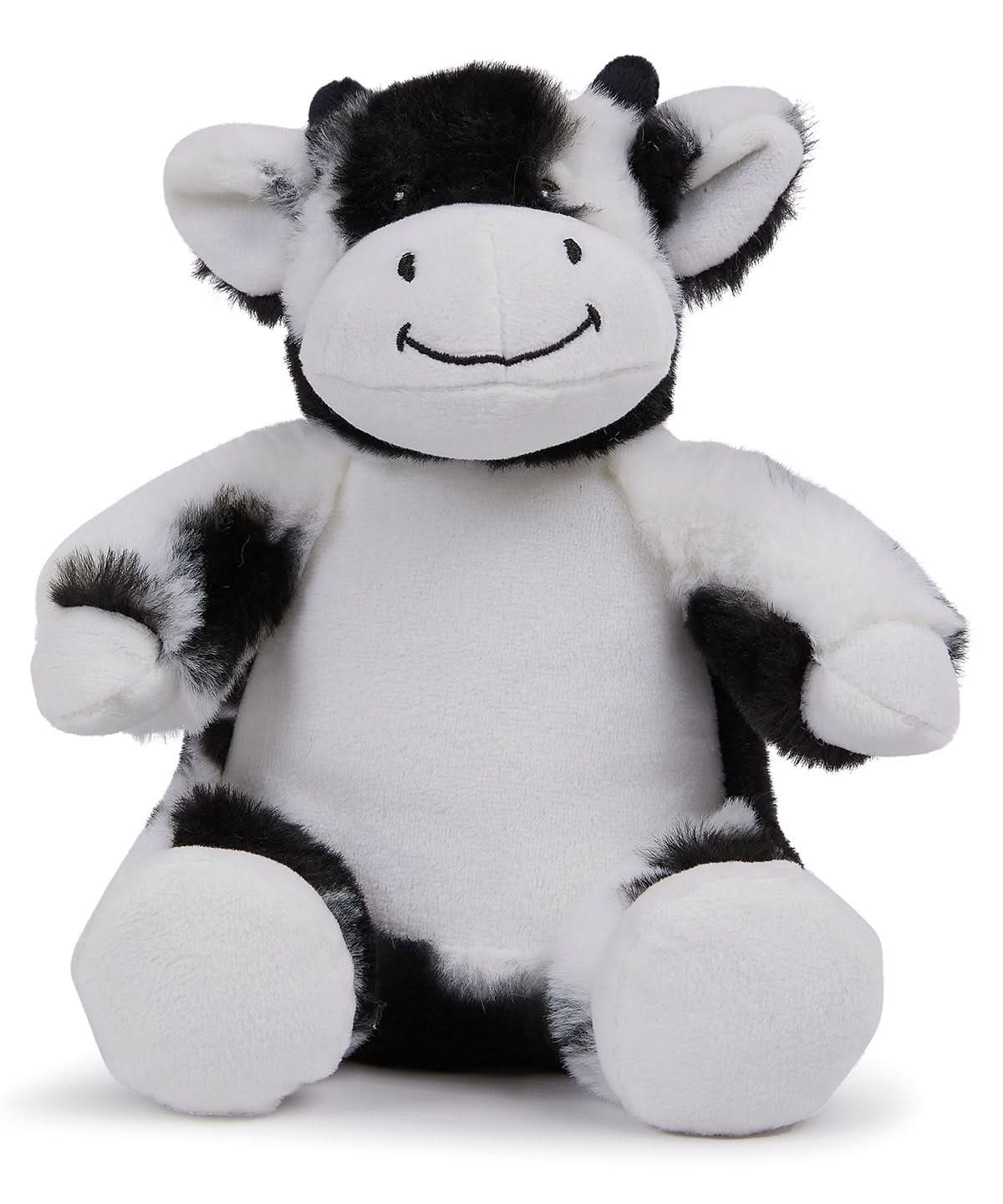 Printme mini teddy - MM060 - Black White Cow M - Customisable Soft Toys