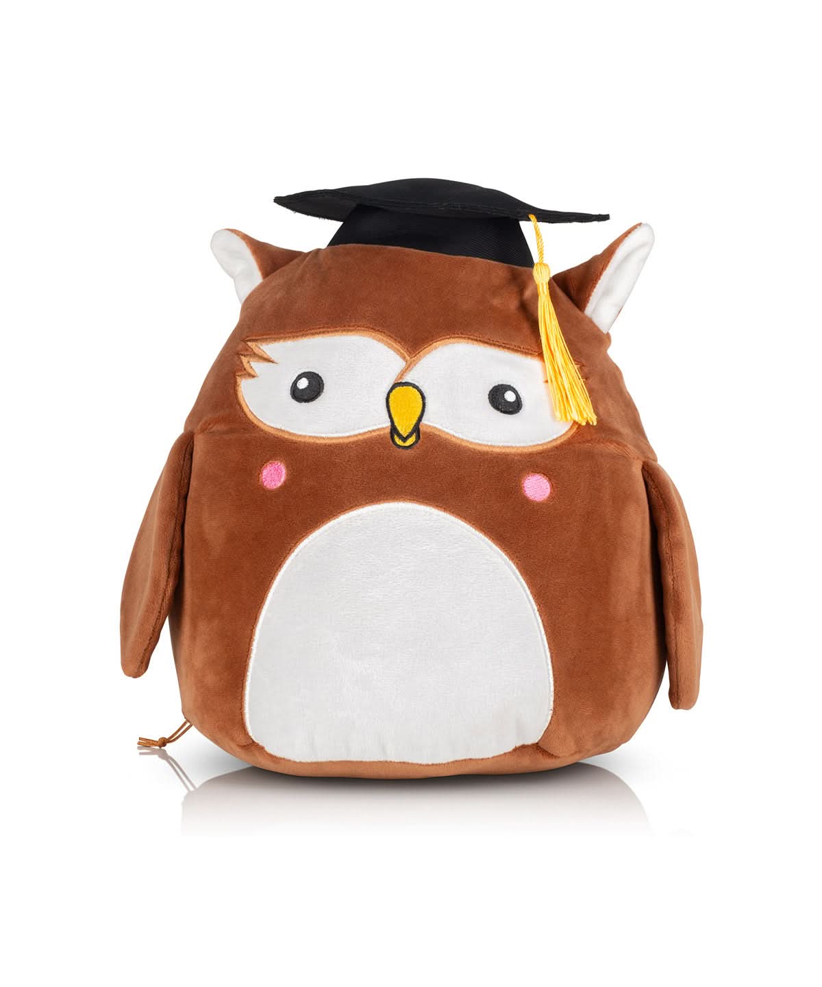 Squidgys by - MM800 - Dark Brown Wise Owl L - Customisable Soft Toys