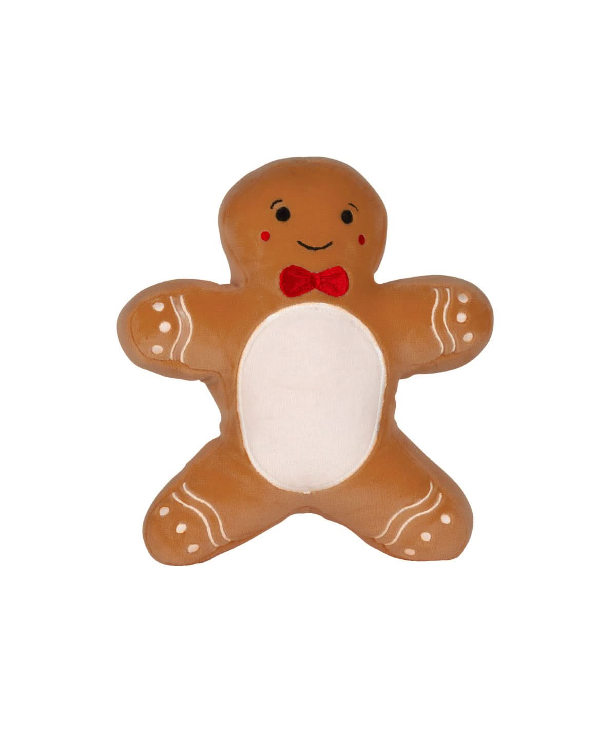 SquidgeMe - MM801 - Light Brown Gingerbread Man S - Customisable Soft Toys
