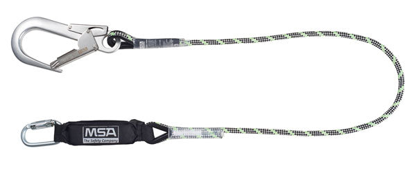 Msa Msa M Kernmantle Energy Absorbing Lanyard Msa10185614 - Chrome 1.8M - Customisable Lanyards