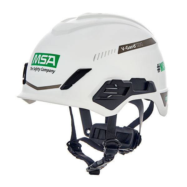 MSA V-Gard H1 Tri-Vented Safety Helmet - White - Customisable Head Protection